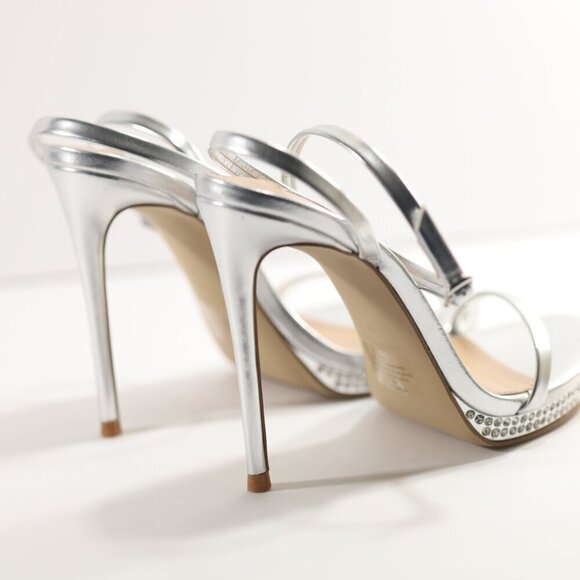 Steve Madden Women's Silver Courts - Picture 4 of 4